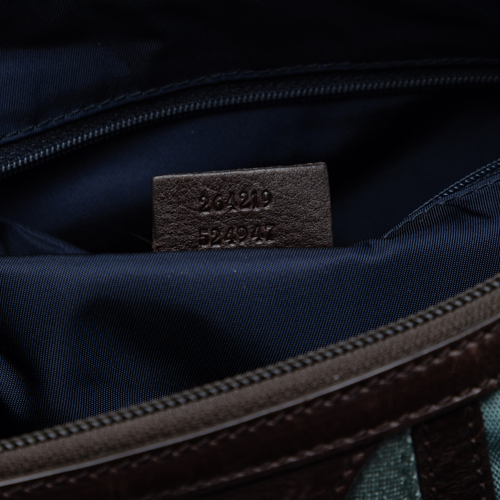 Pre-Loved Gucci Canvas Web Shoulder Bag - Picture 6 of 7